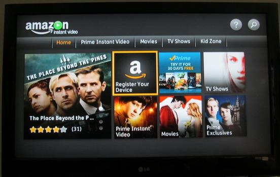 amazon prime video wii